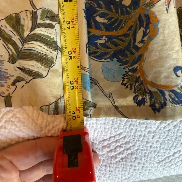 Floral Maxi Skirt in Blue and Cream - Picture 6 of 7